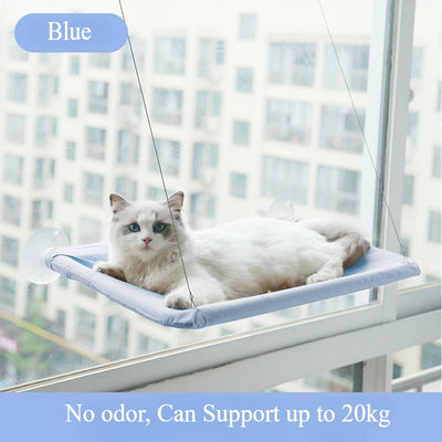 Pet Cat Hammock Hanging Cat Bed Aerial Cats Bed House Kitten Climbing Frame Sunny Window Seat Nest Bearing 20kg Pet Accessories