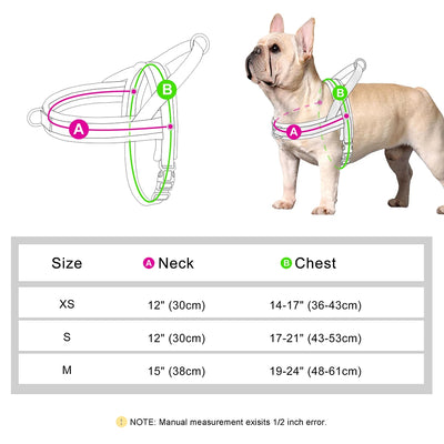 Nylon Padded Dog Harness Vest Adjustable Pet Cat Vest Soft Outdoor No Pull French Bulldog Chihuahua Pet Puppy Harness Vest Perro