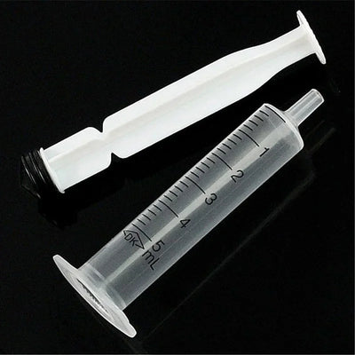 10pcs Disposable Plastic 5ml Injector Syringe No Needle for Lab Nutrient Measuring Small Pet Food Feeder (Without Needle) 2024