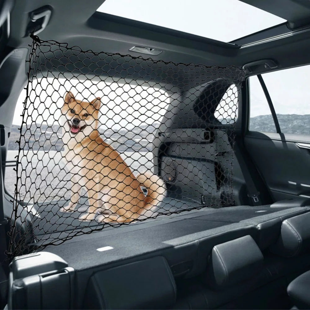 Car Trunk Fence Pet Dog Isolation Protective Net Sturdy  Durable Elastic Isolation Nets Pets Safety Fence for Any Vehicle