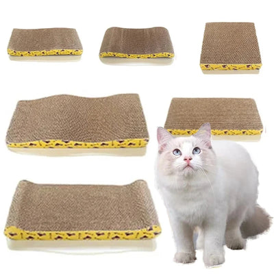 M-Shape Pet Cat Scratching Board Corrugated Cardboard Pad Grinding Nails Interactive Protecting Furniture Cats Scratcher Toy