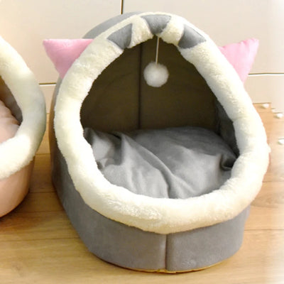 Deep Sleep Cat Bed Warm Pet Basket Cozy Cat House Kitten Lounger Cushion Cat Nesk Tent Very Soft Small Dog Mat Bag Cave Cats Bed