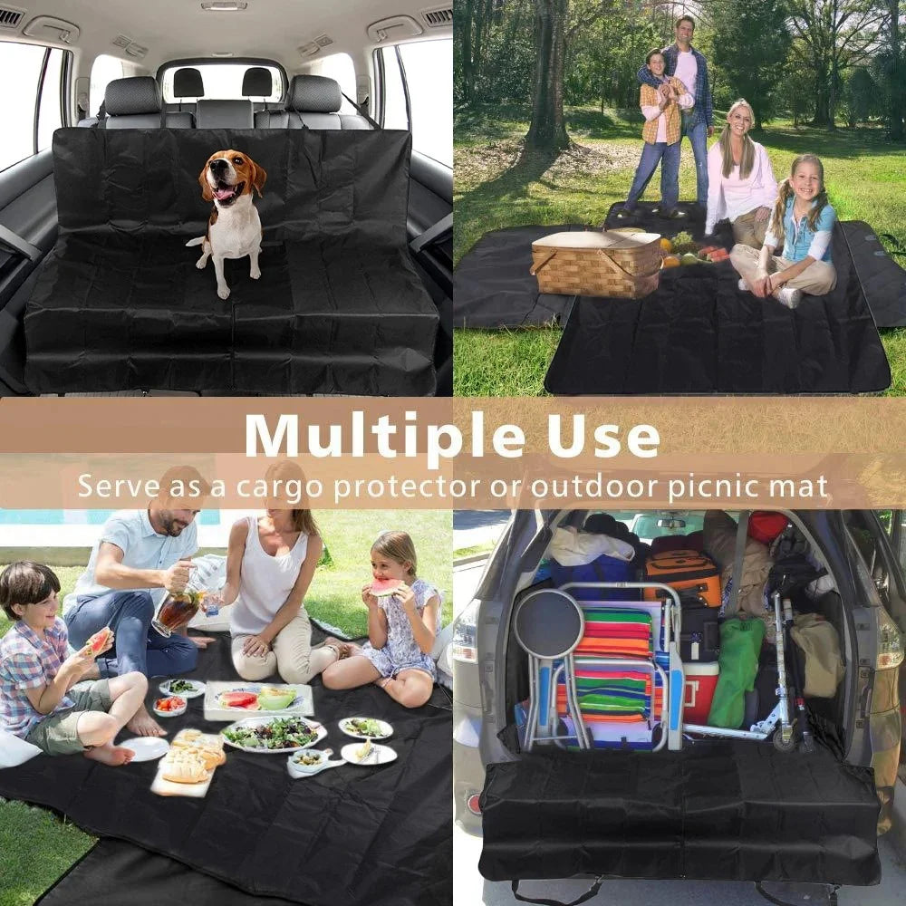 Car Rear Seat Cover Dog Mat Blanket Hammock Pup Travel Pad Protector Durable Fit Pet Protector for Car Truck SUV Waterproof Pads