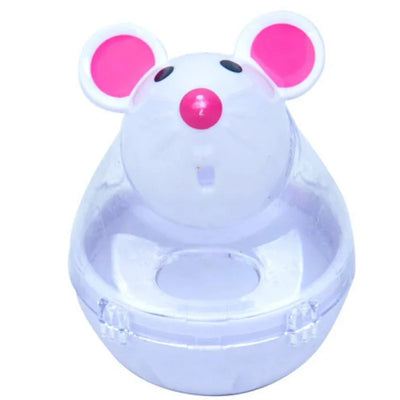 Mouse Tumbler Leak Food Feeder Pet Puzzle Cartoon Cats Toy Leakage Ball Kitten Interactive Toys Slow Feeding Pet Supplies