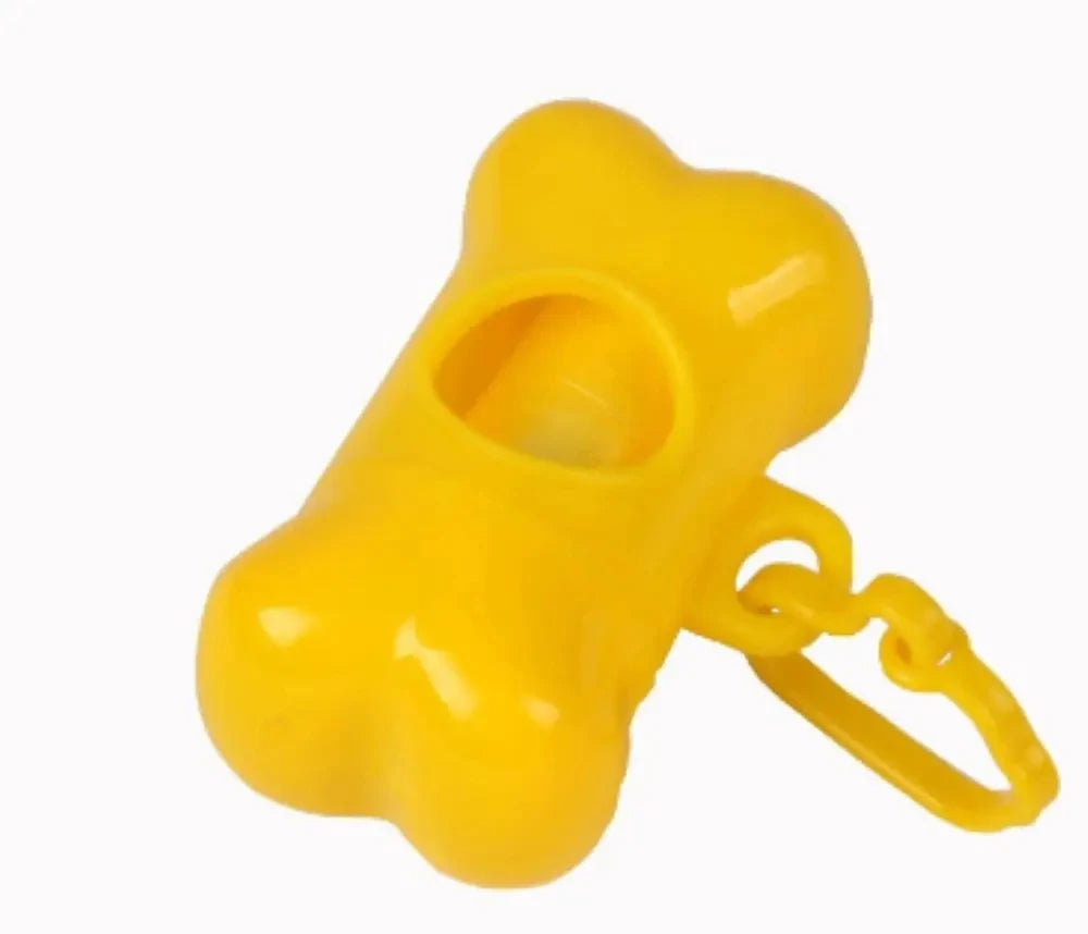 1Pcs Bone Shaped Poop Bag Dispenser Pet Dog Waste Bag Holder Plastic Garbage Bag Dispenser Carrier Case Disposal Bag Dispenser