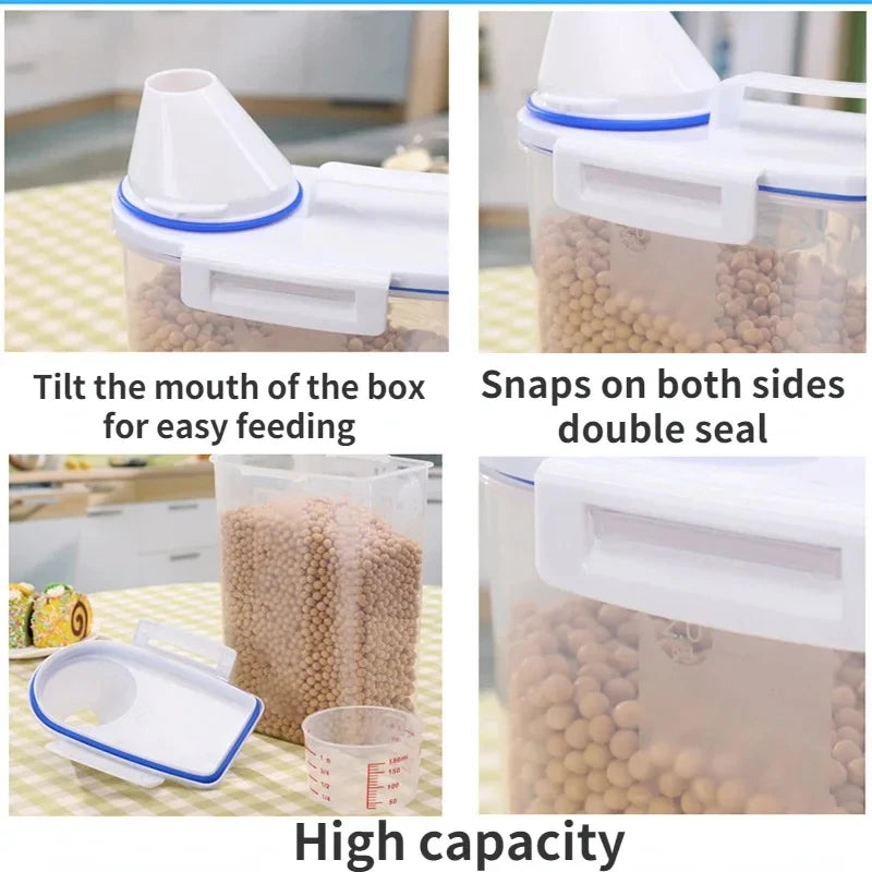 Premium Pet Food Storage Container with Airtight Seal - Durable, Large Capacity, Easy Clean & Stylish Design for Dogs & Cats