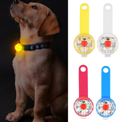 Dogs Collars Anti Loss Pendant Waterproof Safety LED Flashing Light USB Rechargeable LED Light Pendant For Dogs Cats Pets