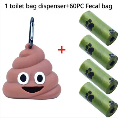 Pet Fecal Bag Dispenser Cat Dog Outdoor Garbage Pocket Hanging Buckle Portable Dung Bags Storage Box Pets Cleaning Products