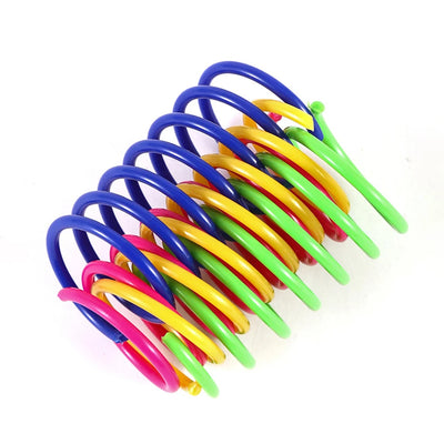 Kitten Cat Toys Wide Durable Heavy Gauge Cat Spring Toy Colorful Springs Cat Pet Toy Coil Spiral Springs