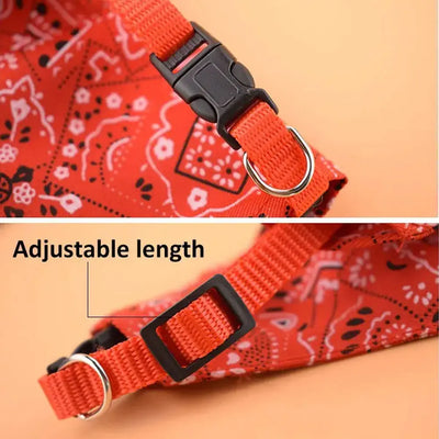 Trendy Reversible Dog Bandanas  Fashionable  Comfortable Pet Accessories with Dual-Sided Design Adjustable Collars Pet Puppy Cat