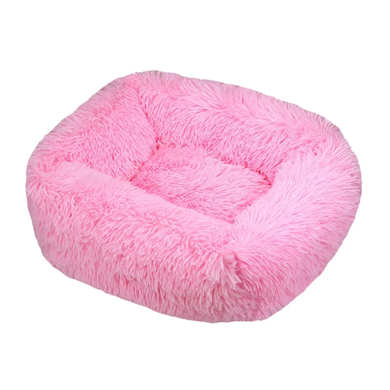 Rectangle Plush Dog Bed Winter Warm Mat Small Medium Big Pet Cat Dog Bed Kennel Puppy Sofacama Cat Cushion Pets Sofa Accessories