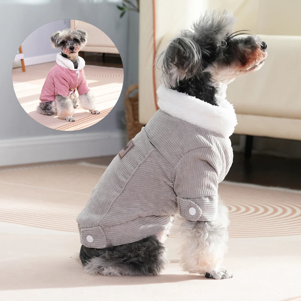 Winter Warm Dog Clothes For Small Medium Dogs Cats Fleece Puppy Kitten Jacket Coat Schnauzer Yorkshire Chihuahua Pet Costume