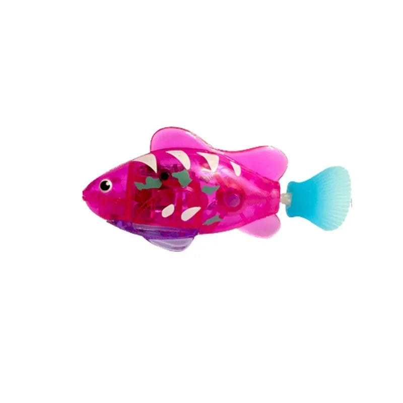 Cat Toy LED Interactive Swimming Robot Fish Toy for Cat Glowing Electric Fish Toy to Stimulate Pet's Hunter Instincts Pet Toys