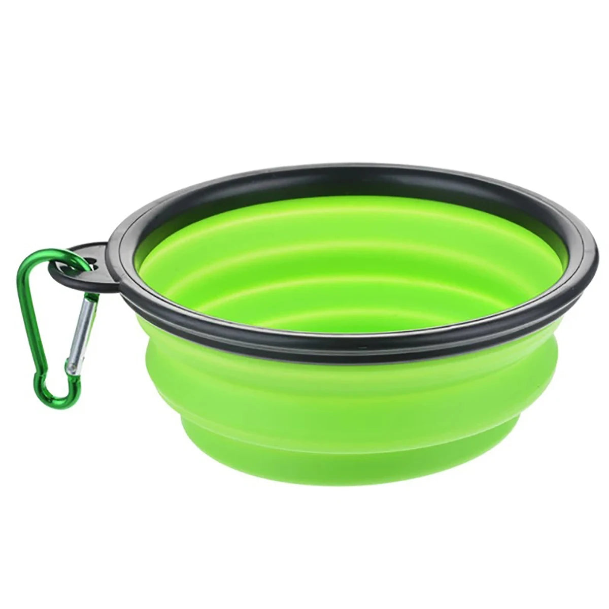 Collapsible Pet Silicone Dog Food Water Bowl Outdoor Camping Travel Portable Folding Pet Supplies Pet Bowl Dishes with Carabiner