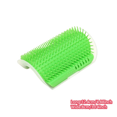 2/1PCS Cat Brush Comb Cat Toy with Catnip Cat Wall Brush Corner Cat Scratcher Massage Self Groomer Comb Pet Brush Corner