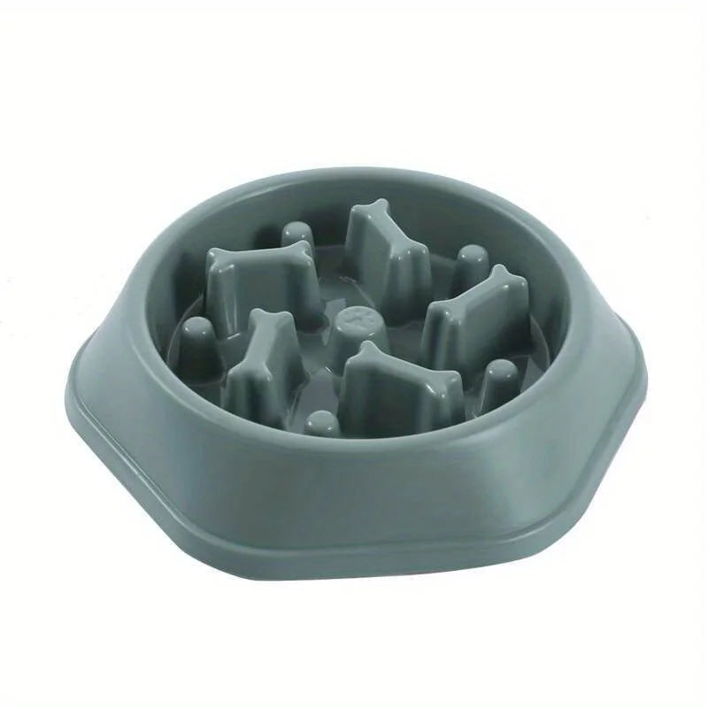 Pet Slow Food Bowl Anti-choking Feeder PP Plastic Dish Bowl Home Dog Eating Plate Anti-gulping Feeding Supplies