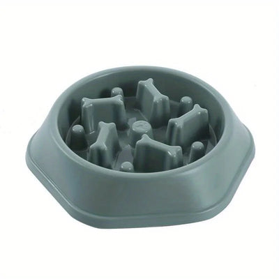 Pet Slow Food Bowl Anti-choking Feeder PP Plastic Dish Bowl Home Dog Eating Plate Anti-gulping Feeding Supplies