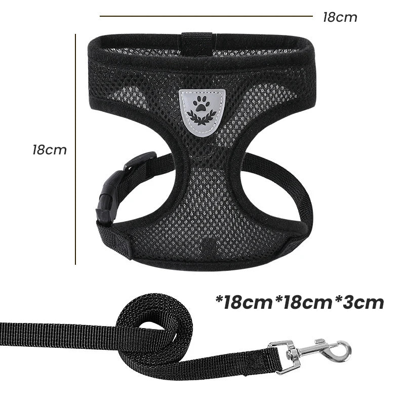 1pcs Pet Walking Dog, Dog Walking Cat, Chest Harness, Outdoor Traction Rope, Collar, Clothes, Explosion-proof Punching