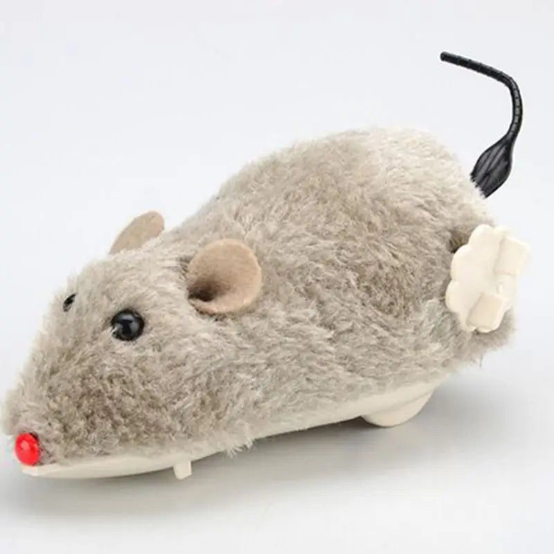 1Pc Funny Lifelike Plush Mouse Running Rat Toy for Cats Dogs Tail Mouse Pets Kids Random Color