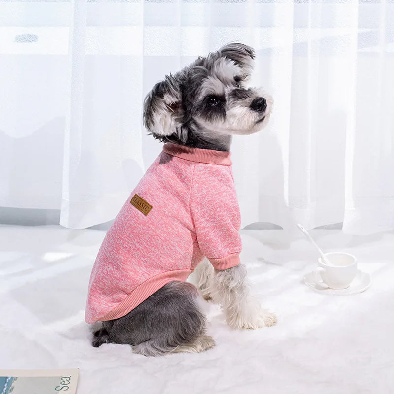 Dog Autumn/Winter Sweatshirt Colorful Thickened Soft And Warm Pet Pullover Clothes Classic Fashion Jacket For Cats And Dogs