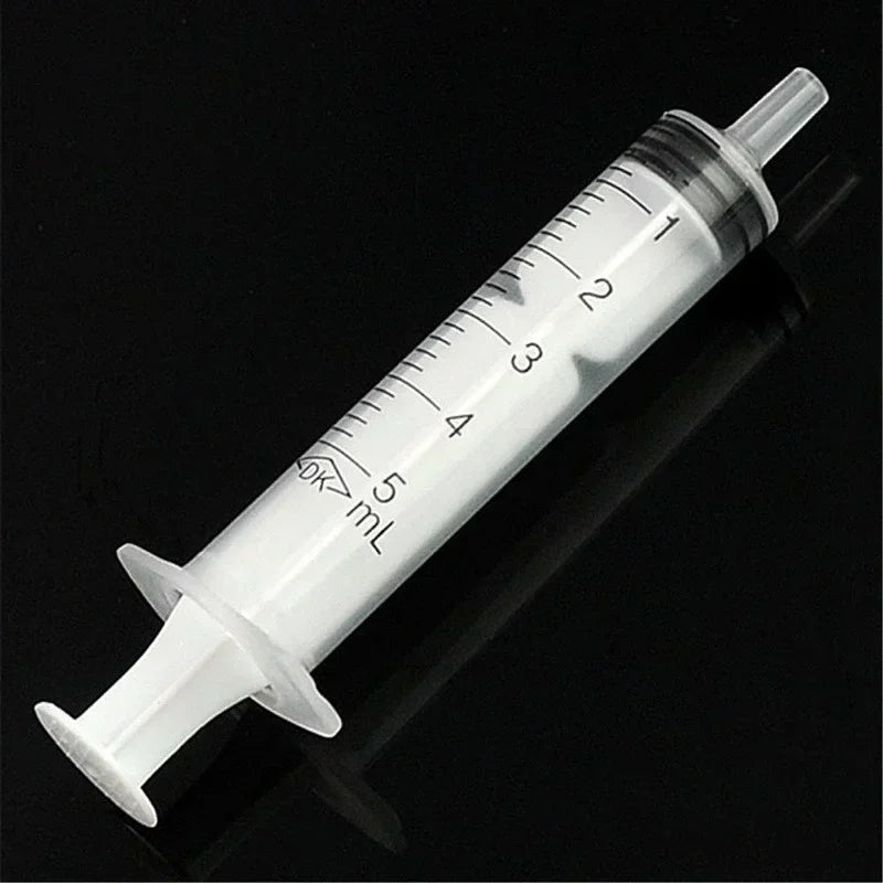 10pcs Disposable Plastic 5ml Injector Syringe No Needle for Lab Nutrient Measuring Small Pet Food Feeder (Without Needle) 2024