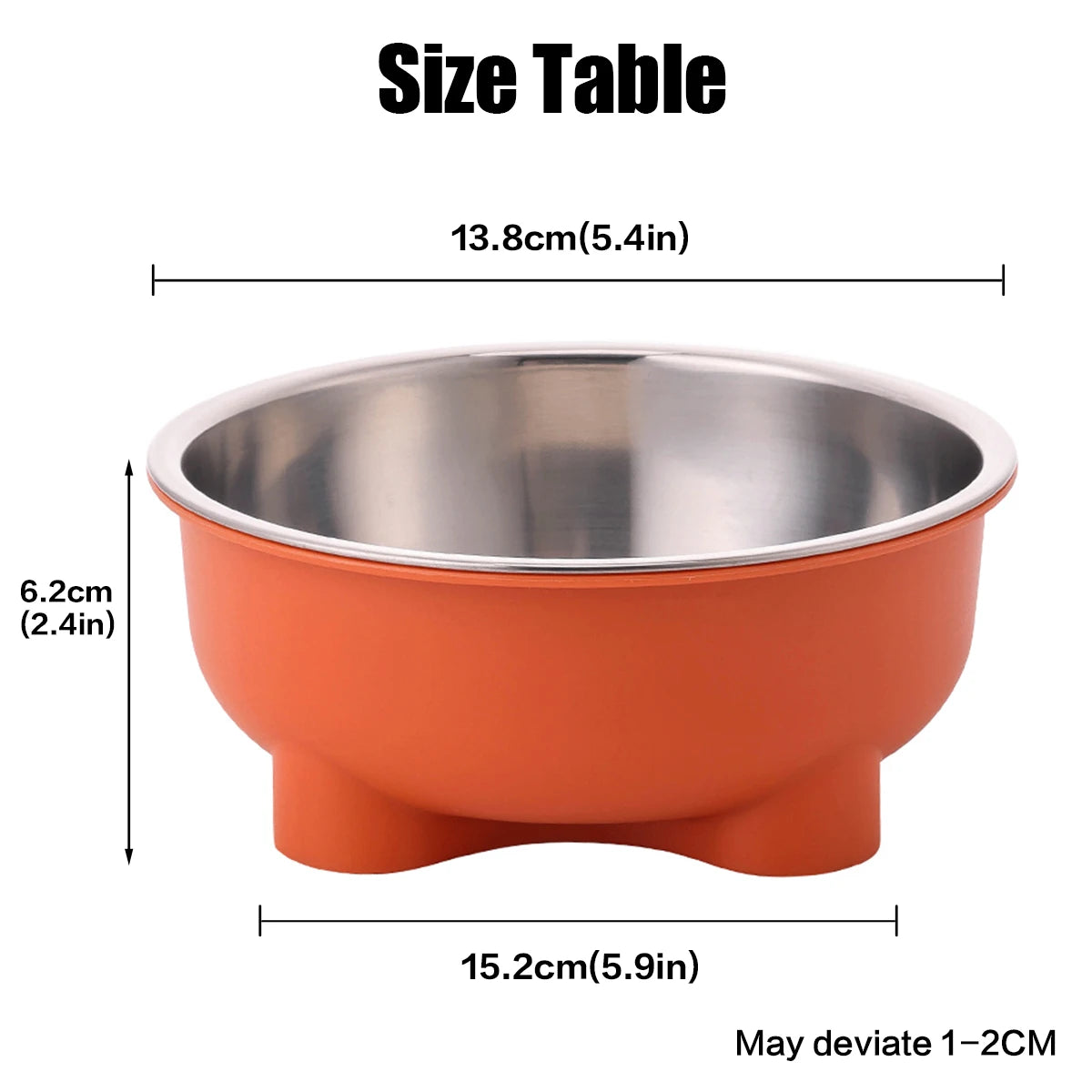 A stainless steel pet dog bowl is anti slip and easy to clean indoors