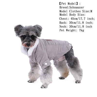 Winter Warm Dog Clothes For Small Medium Dogs Cats Fleece Puppy Kitten Jacket Coat Schnauzer Yorkshire Chihuahua Pet Costume