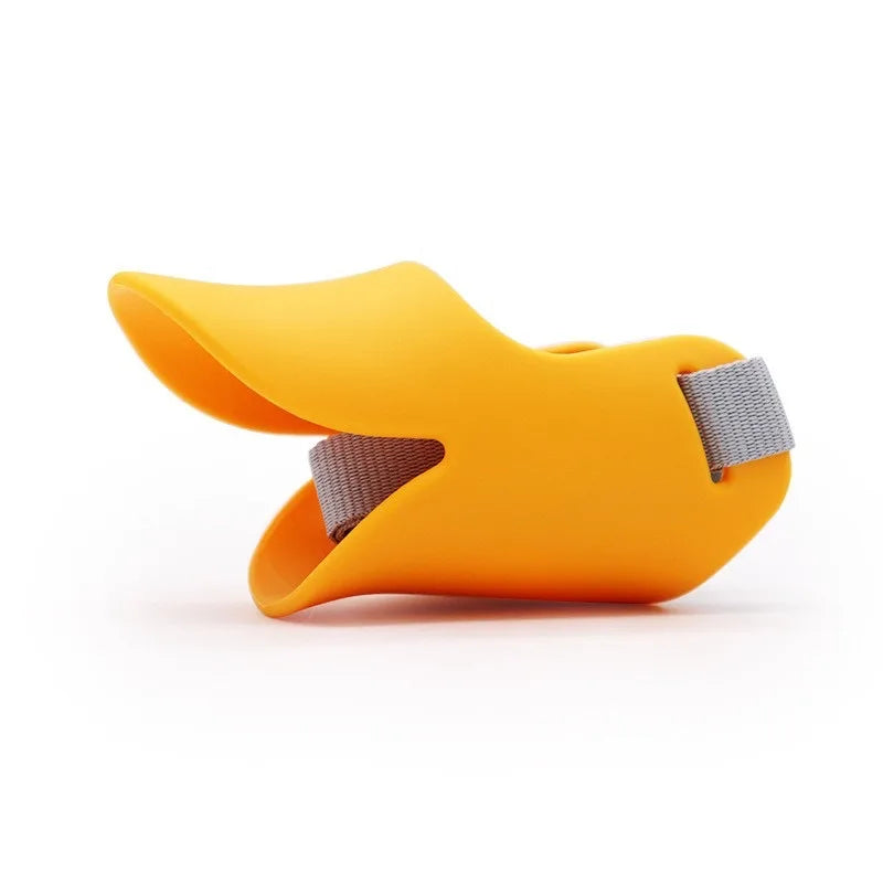 Dogf Bite Duck Mouth Shape Dog Mouth Cover Silicone Biteproof Pet Muzzle Anti-bite Cute Washable Duckbill Cover