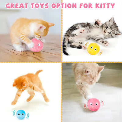 Cat Toys Smart Interactive Ball Catnip Cat Training Toy Pet Playing Ball for Cats Kitten Kitty Pet Squeaky Toy Supplies Products