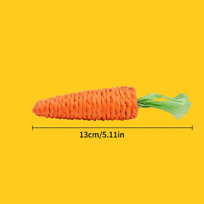 1PC Sisal Radish Toy Cat Toy Vocal Carrot Cat-Teasing Stick Self High And Fun Cat Scratch Board Pet Supplies