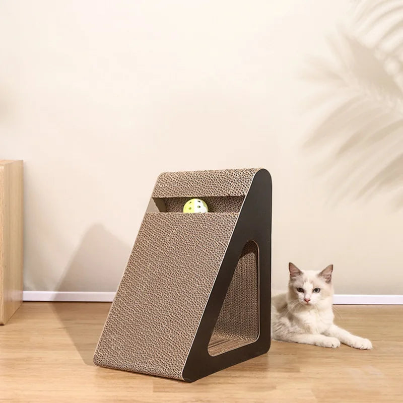 Cat Scratch Cardboard with Rotating Ball Wear-resistant Cat Clawing Board For Cat Toys Cat Climbing Frame Pet Cat Climbing Frame