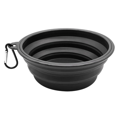 Outdoor Portable Pet Folding Bowl Silicone Dog Feeders with Hanging Hook Cat Dog Bowl Pet Items Dog Food Bowl Mascotas