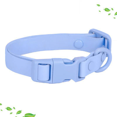 New Macaron Colored PVC Dog Collar Waterproof Dirt Resistant Easy To Clean Pet Collar Adjustable Neck Collar Pet Dog Collar Set