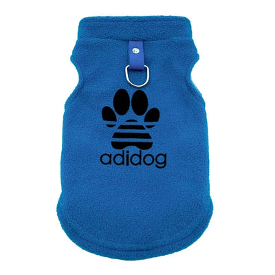 Adidog Soft Fleece Dog Clothes – Warm Pullover Jacket for Small Dogs