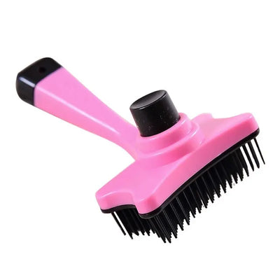 Dog Brush Cat Grooming Brush Self Cleaning Static Free Massage Comb Stable Thicker Bristles Pet Supplies To Remove Loose Fur