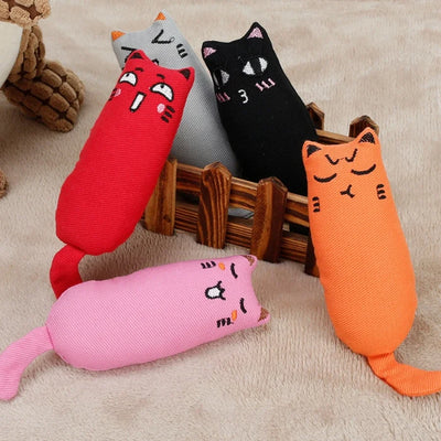 Rustle Sound Catnip Toy Cats Product For Pets Cat Toys For Kitten Teeth Grinding Cat Plush Toy Thumb Pillow Pet Accessories