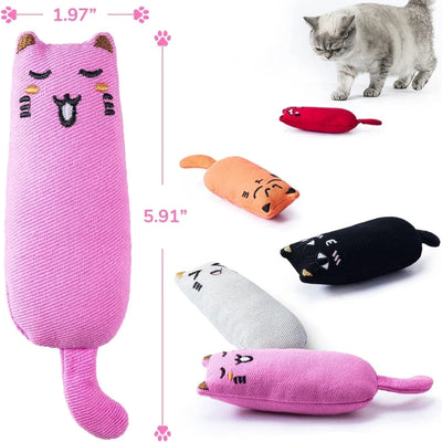 Rustle Sound Catnip Toy Cats Product For Pets Cat Toys For Kitten Teeth Grinding Cat Plush Toy Thumb Pillow Pet Accessories