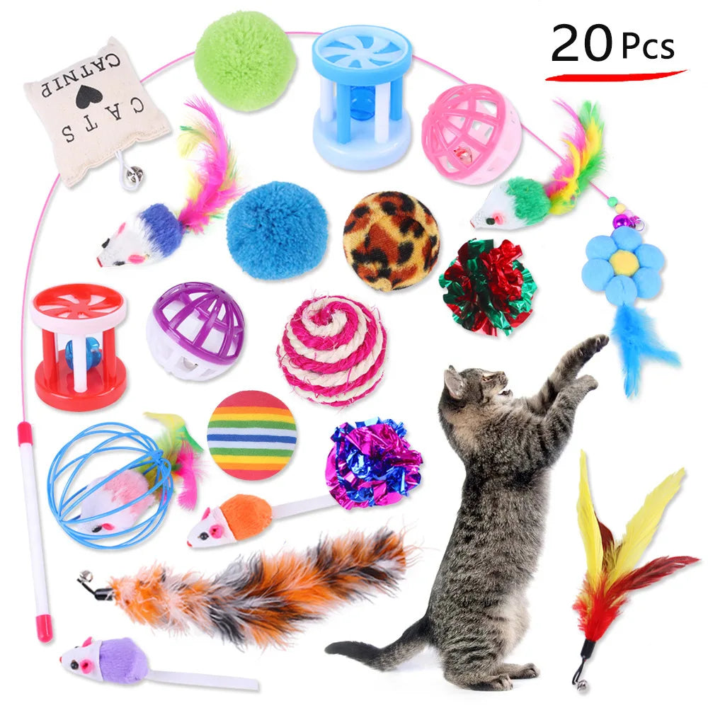 DualPet Cat Toy Set – A Variety of Fun for Your Feline