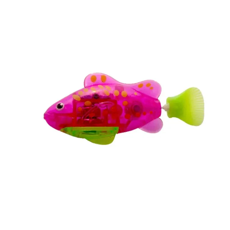 Cat Toy LED Interactive Swimming Robot Fish Toy for Cat Glowing Electric Fish Toy to Stimulate Pet's Hunter Instincts Pet Toys