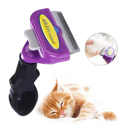 Pet Cat Hair Removal Combs Pet Grooming Brush Dogs Cats Hair Shedding Massage Combs Cat Hair Remover Cleaning Grooming Cat Brush