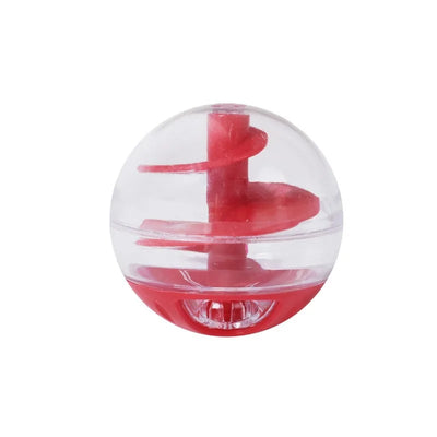 Cat Leak Eat Spiral Ball Educational Toys Resistant Bite Training Eat Play Dual Use Round Not Pouring Fun Food Leak Pet Supplies