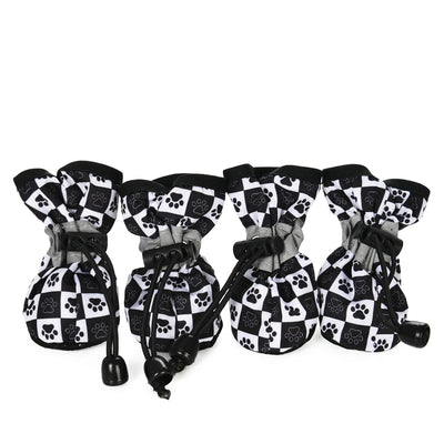 4pcs Pet Dog Shoes For Small Large Dogs Cat Anti-slip Soft Adjustable Paw Boots Chihuahua Socks Dachshund Puppy Outdoor Sneakers