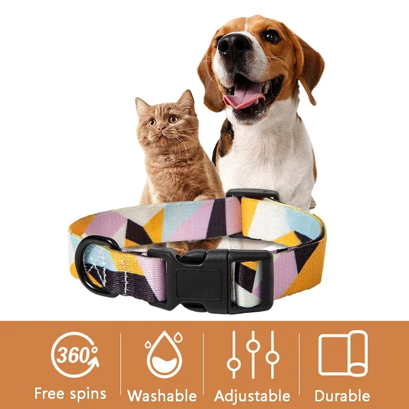 Bohemian style pet collar leash set for all size dogs adjustable comfortable and wearable Bulldog Chihuahua collar Pet Supplies