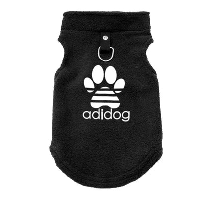 Adidog Soft Fleece Dog Clothes – Warm Pullover Jacket for Small Dogs