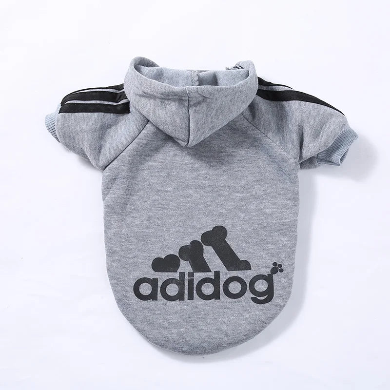 Adidog Hooded Sweatshirt – Warm & Stylish Pet Clothes for Small, Medium, and Large Dogs