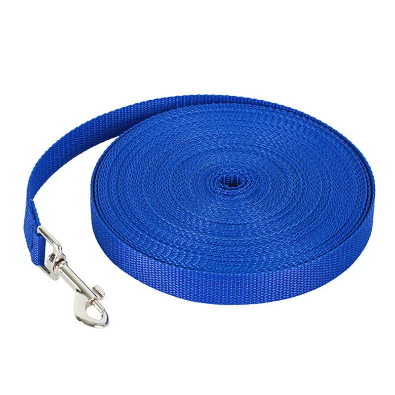 1.5M 1.8M 3M 4.5M 15M 30M Nylon Dog Training Leashes Walking Pet Leash Long Lanyard Traction Rope for Small Large Dogs Lead Item