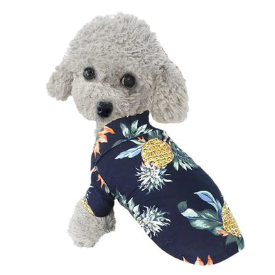 1pc Hawaiian Beach Style Dog T-Shirts Thin Breathable Summer Dog Clothes for Small Dogs Puppy Pet Cat Vest