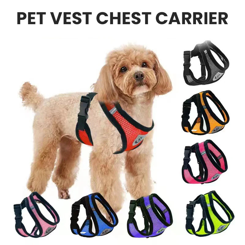 1pcs Pet Walking Dog, Dog Walking Cat, Chest Harness, Outdoor Traction Rope, Collar, Clothes, Explosion-proof Punching