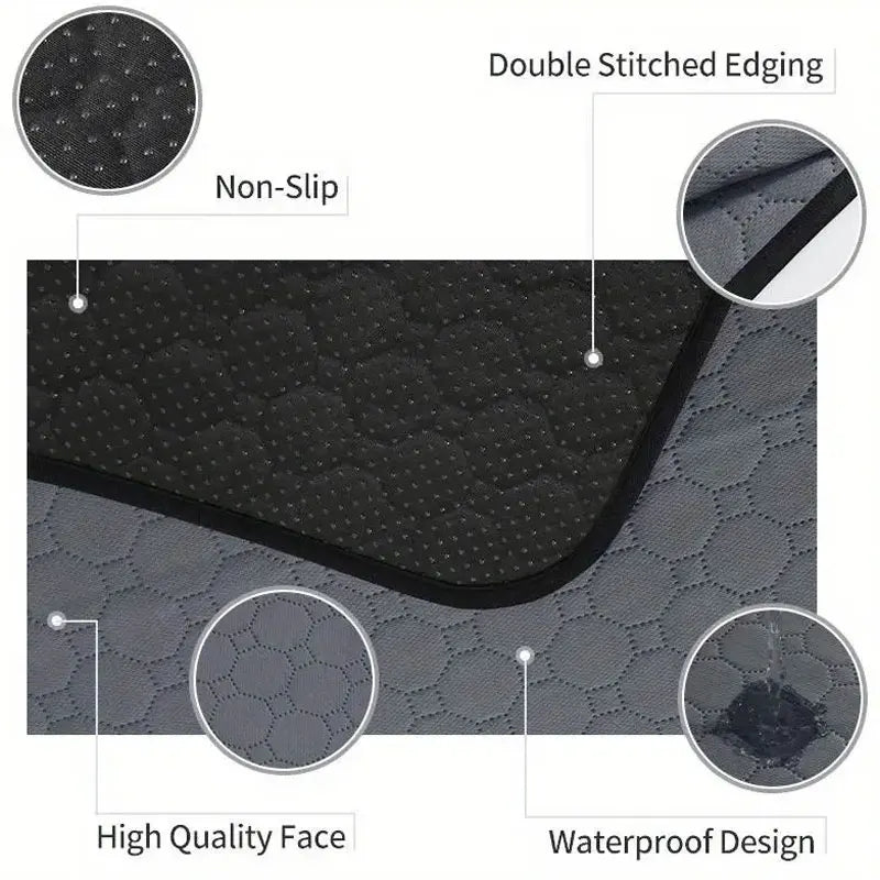 Dog Pee Pad Reusable Washable Dog Urine Mat Car Seat Floor Sofa Waterproof Absorbent Puppy Cat Training Diaper Mat Pet Supplies