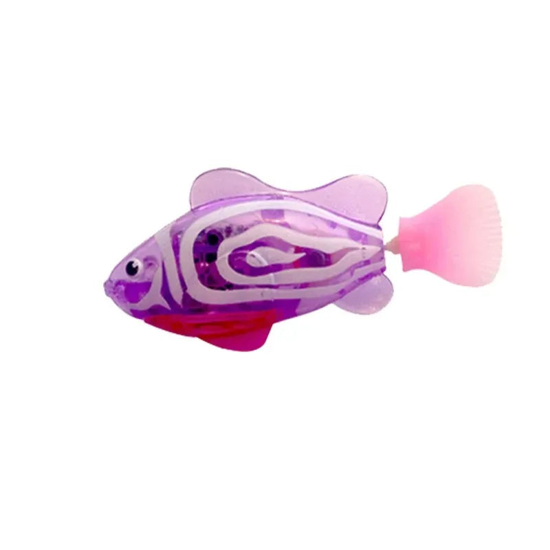 Cat Toy LED Interactive Swimming Robot Fish Toy for Cat Glowing Electric Fish Toy to Stimulate Pet's Hunter Instincts Pet Toys